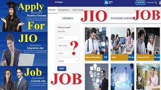 How to Apply For Job in Reliance JIO  Get Job In Reliance JIO [upl. by Riatsala]