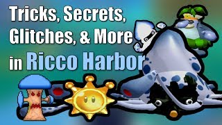 Tricks Secrets Glitches amp More in Ricco Harbor in Super Mario Sunshine [upl. by Gabby]