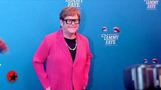 Hit the TAMMY FAYE Opening Night Red Carpet with Elton John Jake Shears Katie Brayben and More [upl. by Nations]