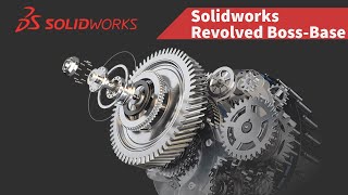 44 Revolved Boss Base  Solidworks Tutorials [upl. by Aneloc614]