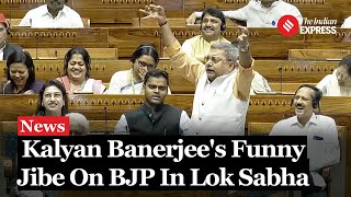 Kalyan Banerjees Hilarious Jibe at BJPs 400 Paar Slogan in Lok Sabha [upl. by Tonjes632]