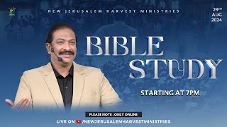 Online Bible Study  Bishop Dr V Rangaraju  NJC Bangalore  29th August 2024  NJHM [upl. by Beverie]