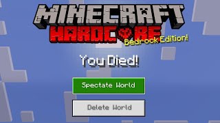 Hardcore Mode Minecraft Pe 120 💔 How To Play Hardcore Mode In Minecraft Pocket Edition [upl. by Rapp]