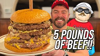 Chubbies 5lb Burger Challenge in Racine Wisconsin [upl. by Notsae]