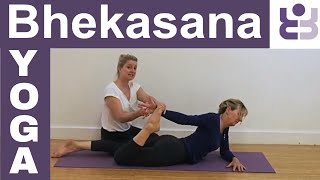 Bhekasana  Frog Pose Iyengar Yoga Tutorial [upl. by Nalor]