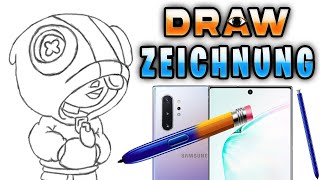 ðŸŽ¨ Brawl Stars Leon Drawing Zeichnung ðŸŽ¨ [upl. by Erine530]