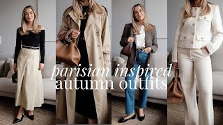 PARISIAN STYLE AUTUMN OUTFITS  EFFORTLESS CHIC LOOKS TO WEAR THIS SEASON [upl. by Grishilda168]