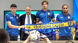 Presentazione dei calciatori Cittadini Oyono J e Ambrosino con Angelozzi [upl. by Zetra32]