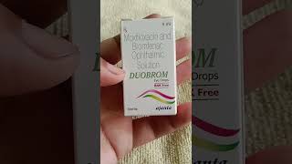 Duobrom Eye Drop Bak Free by Ajanta Pharma for Infected Eyes shorts [upl. by Yennej100]