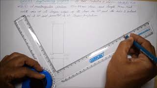 Projections of Solids Rectangular Prism  M312  Engineering Graphics in Tamil [upl. by Arnaldo]