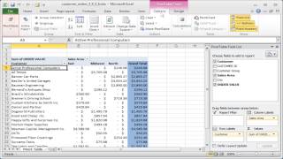 Excel compare list Pivot table properties and options [upl. by Lisha]