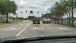 DIBERVILLE CITY STREETS CENTRAL AVENUE POPPS FERRY TO CEDAR LAKE BILOXI [upl. by Norvil]