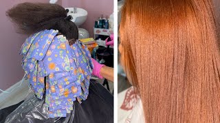 My Client drove from VA to DE for this Copper Color Transformation  Copper Hair Tutorial [upl. by Blayne]