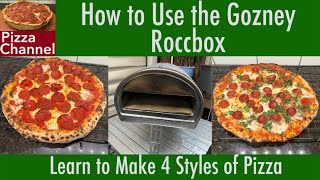 How to Make 4 Styles of Pizza in the Gozney Roccbox  Neapolitan Roman New York and a Hybrid [upl. by Aila]