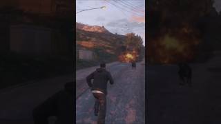 Can Chop Catch a Bomb and Survive In GTA 5  shorts [upl. by Wartow]