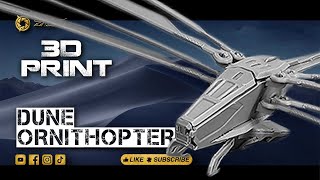 Ornithopter Dune 3D Printing Model [upl. by Vonny]