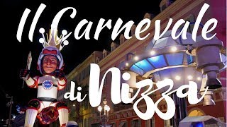 CARNEVALE di NIZZA  I CARRI illuminati e la BATTAGLIA dei FIORI  NICE CARNIVAL ENG Subs [upl. by Selim27]