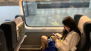 First class seats on KTX bullet train from Seoul Station to Busan [upl. by Rockwell162]