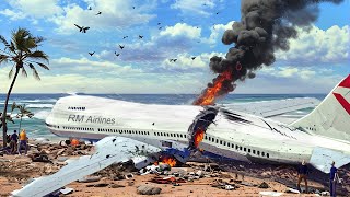 Emergency Landing On The Beach  Engine Exploded  Airplane Crashes  Besiege plane crash [upl. by Nyrrek462]