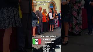 RECONOCIMIENTO INTERNACIONAL AL MÉRITO A MG KARINA VIMONTE [upl. by Atnahc709]