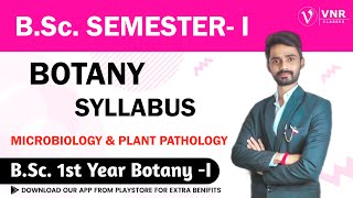 BOTANY SYLLABUS  MICROBIOLOGY amp PLANT PATHOLOGY  National Education Policy2022  BSc1st YEAR [upl. by Gayla743]