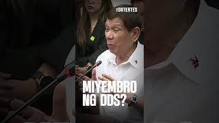 Sen Dela Rosa miyembro ng DDS duterte dutertelegacy shorts [upl. by Lethia]