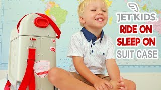 JET KIDS Bed Box by Stokke® Rideon Sleepon Suitcase  Demo amp Review [upl. by Raynard]