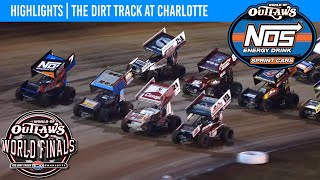 World of Outlaws NOS Energy Drink Sprint Cars  Dirt Track at Charlotte  Nov 3 2023  HIGHLIGHTS [upl. by Duester]