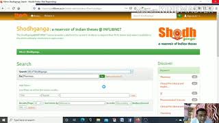 How to find out Thesis Synopsis and Dissertation  SodhgangaInflibnet [upl. by Fitzger]