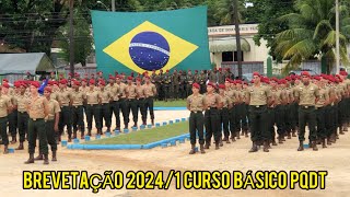 Cerimônia de Brevetação do 241 Curso Básico Paraquedista de Oficiais Cadetes e Sargentos Completo [upl. by Bravin]