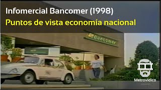 Infomercial Bancomer  Puntos de vista economía nacional de México 1998 [upl. by Dulcine]