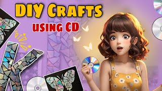 DIY CRAFT USING CD 😍 [upl. by Gratt]