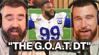 Travis and Jason reveal what it was really like game planning for Aaron Donald [upl. by Akilat]