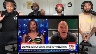 Dana White goes SCORCHED EARTH on CNN Anchor REFUSES To Condemn Kamala Attacks 🔥 [upl. by Arbrab]