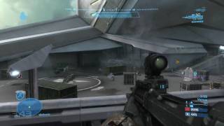 Halo Reach Courtyard Firefight Versus Gameplay [upl. by Akimahs288]