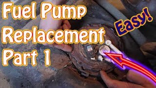 GMC Jimmy \ Chevy Blazer Fuel Tank Removal Fuel Pump Replacement Instructions DIY Part 1 [upl. by Spear]