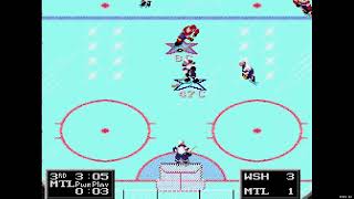 NHL 94 Sega Super Liga Game 21  dangler WAS at Len the Lengend MON [upl. by Pedrick]