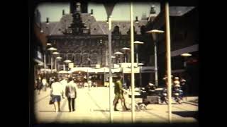 Beelden van het Stadhuisplein De Doelen de kabelbaan 1970 [upl. by Nordin]