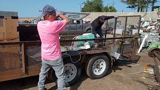 scrapyard drop off of a stove dairy cooler commerical size popcorn machine [upl. by Odoric]