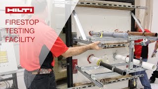 TOUR the Hilti Western Hemisphere Firestop Testing Facility [upl. by Ginni]