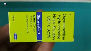 Sinarest PD Nasal Drops  Oxymetazoline Hydrochloride Nasal Solution USP 0025 Uses  Sinarest PD [upl. by Akinak]