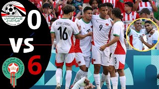 ¡Medalla de Bronce y Goleada Egipto vs Marruecos 06 Goles y Resumen  Juegos olímpicos 2024 [upl. by Ilario936]