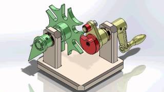 Máltai kereszt 1  Geneva mechanism 1 [upl. by Ahsinit798]