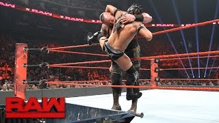 Kalisto vs Braun Strowman — Dumpster Match Raw April 24 2017 [upl. by Ahsiekin521]