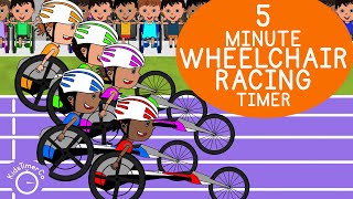 5 Minute Paralympic Wheelchair Timer  Kids Visual Timer [upl. by Noffihc637]