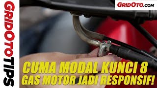 Cara Bikin Gas Motor Lebih Responsif  How To  GridOto Tips [upl. by Kerianne652]