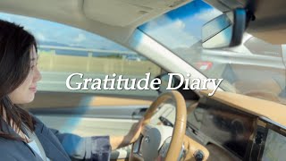 Gratitude Diary  driving somewhere far away interview cafe [upl. by Star]