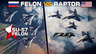 4 vs 4  F22 Raptor Vs Su57  The Best 5th Gen Fighter  Digital Combat Simulator  DCS [upl. by Ametaf70]