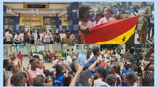 Tension at Airport as Afronita and Abigail Finally Arrive in Ghana after Britain’s Got Talent 2024 [upl. by Smitty]