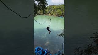 zipline adventure dandeli karnataka kali nature thrill shorts viral [upl. by Kassity996]